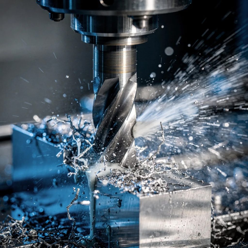 High-speed CNC machining with aggressive chip evacuation for maximum tool life